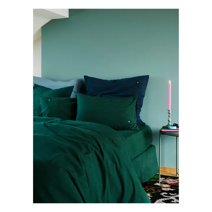 La cerise sur le gâteau Housse de couette Celeste | Vert foncé