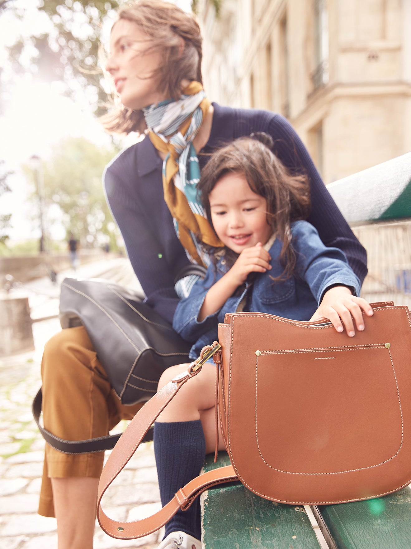 Sac demi-lune Colette - Collection Maroquinerie Cyrillus
