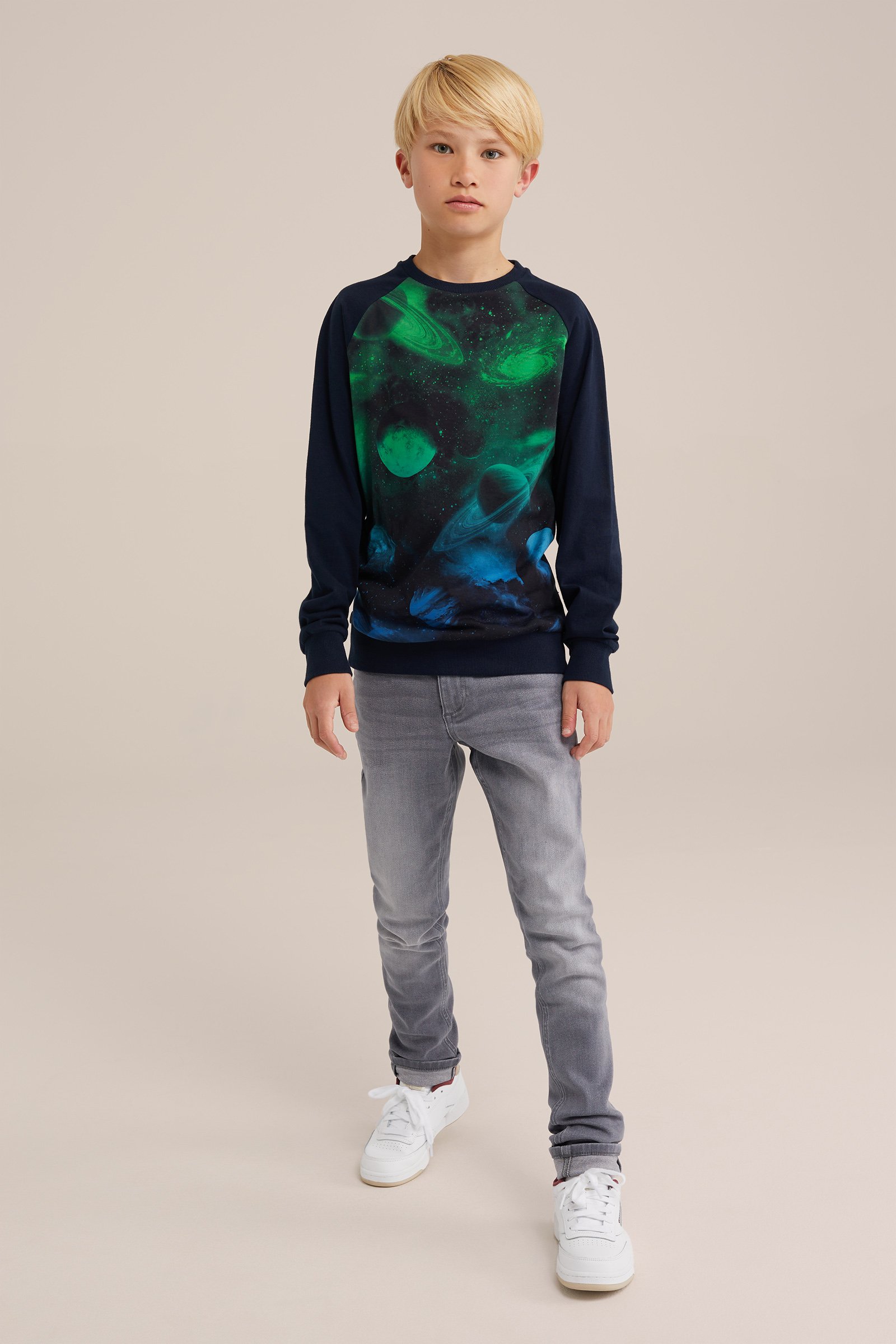Jongens T-shirt met dessin Blue Ridge Donkerblauw