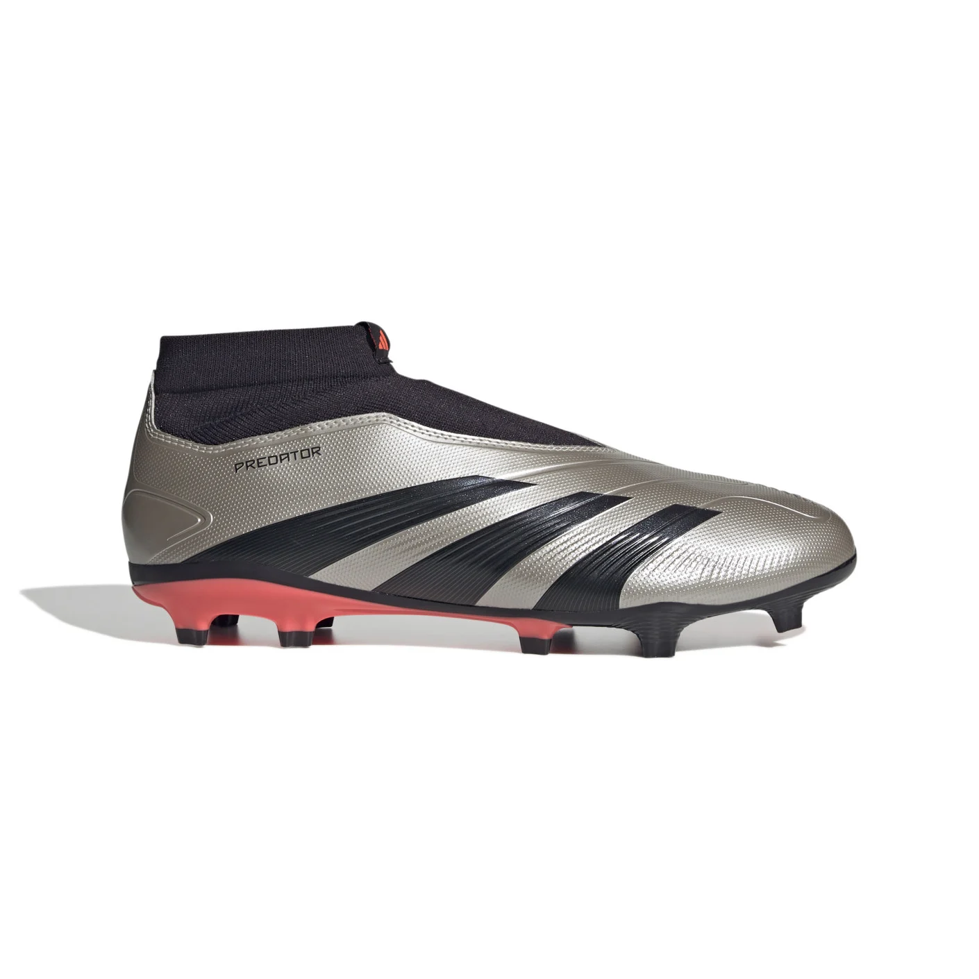 Adidas Predator League Veterloze Gras Voetbalschoenen (FG) Zilver Zwart Roze