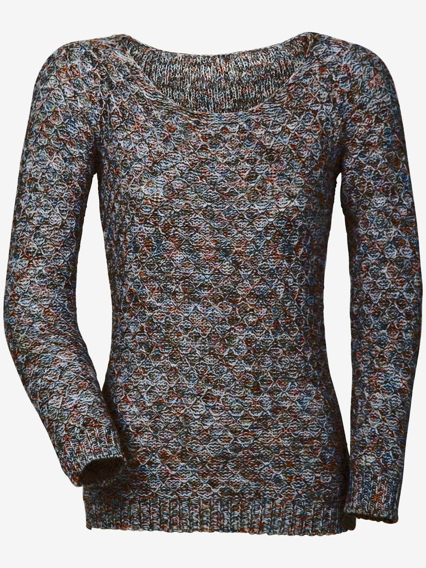 Pull encolure ronde superbe fil multicolore