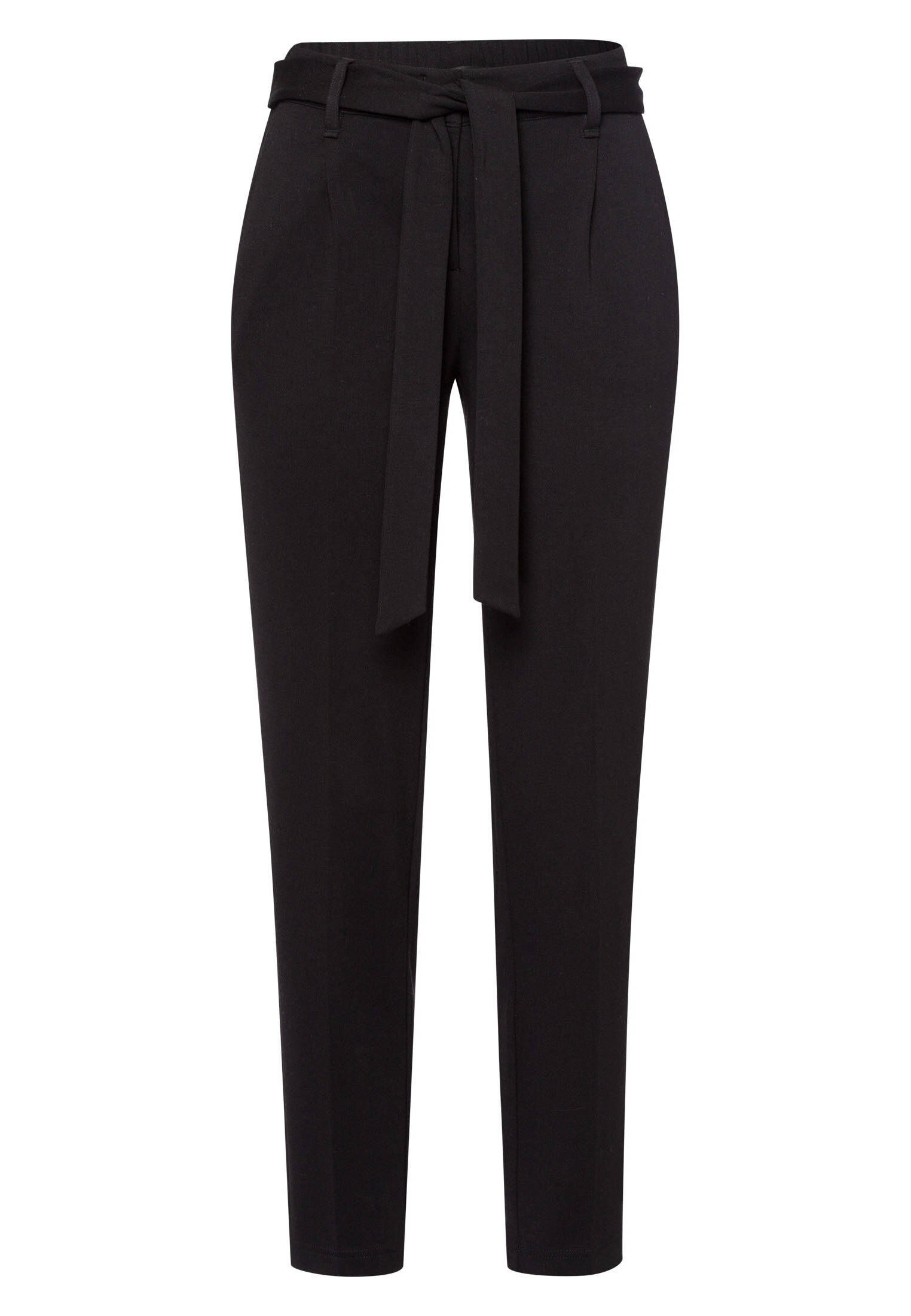 zero| Damen Stoffhose mit Bindegürtel