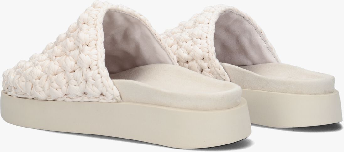 INUIKII witte inuikii muiltjes knitted clog