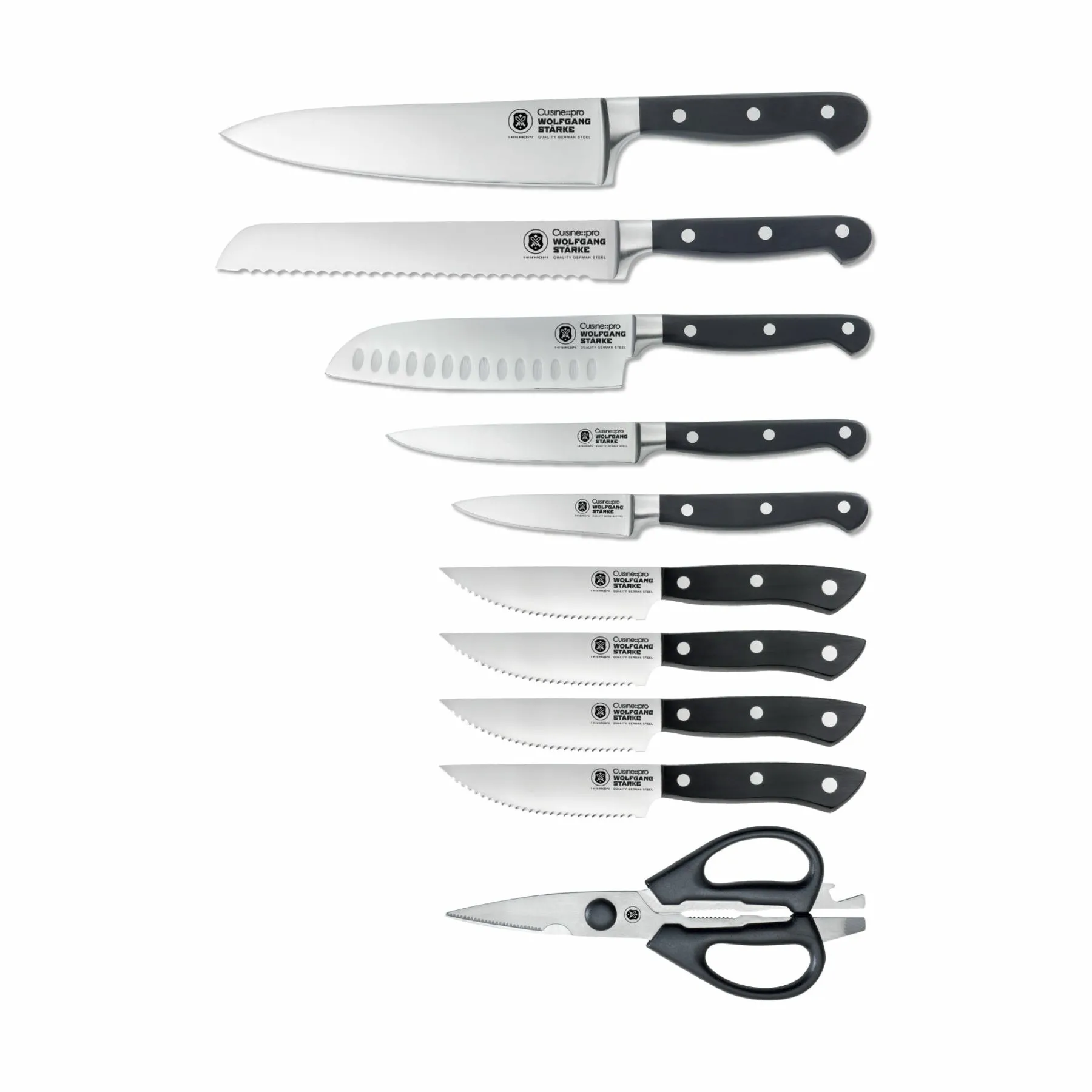THE CUSTOM CHEF™ WOLFGANG STARKE™ Kutchin Knivblok - 11 dele