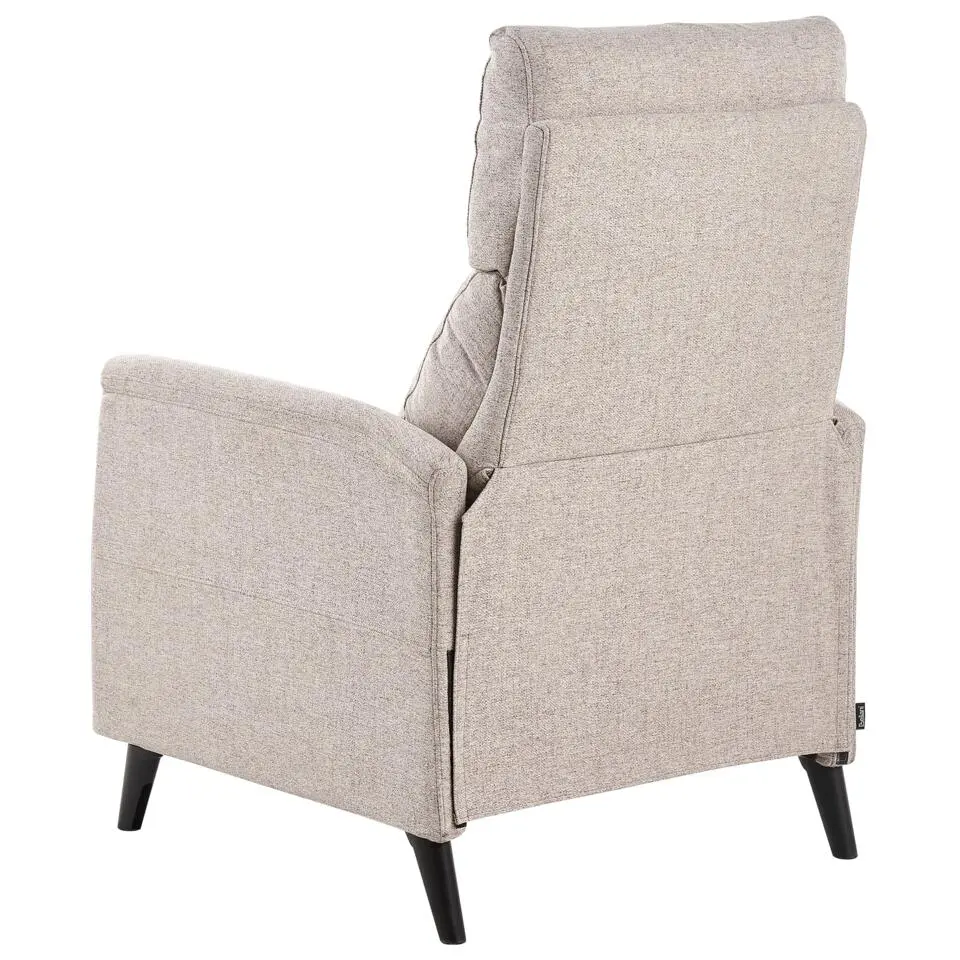 SELVIK - Relaxfauteuil - Taupe - Stof