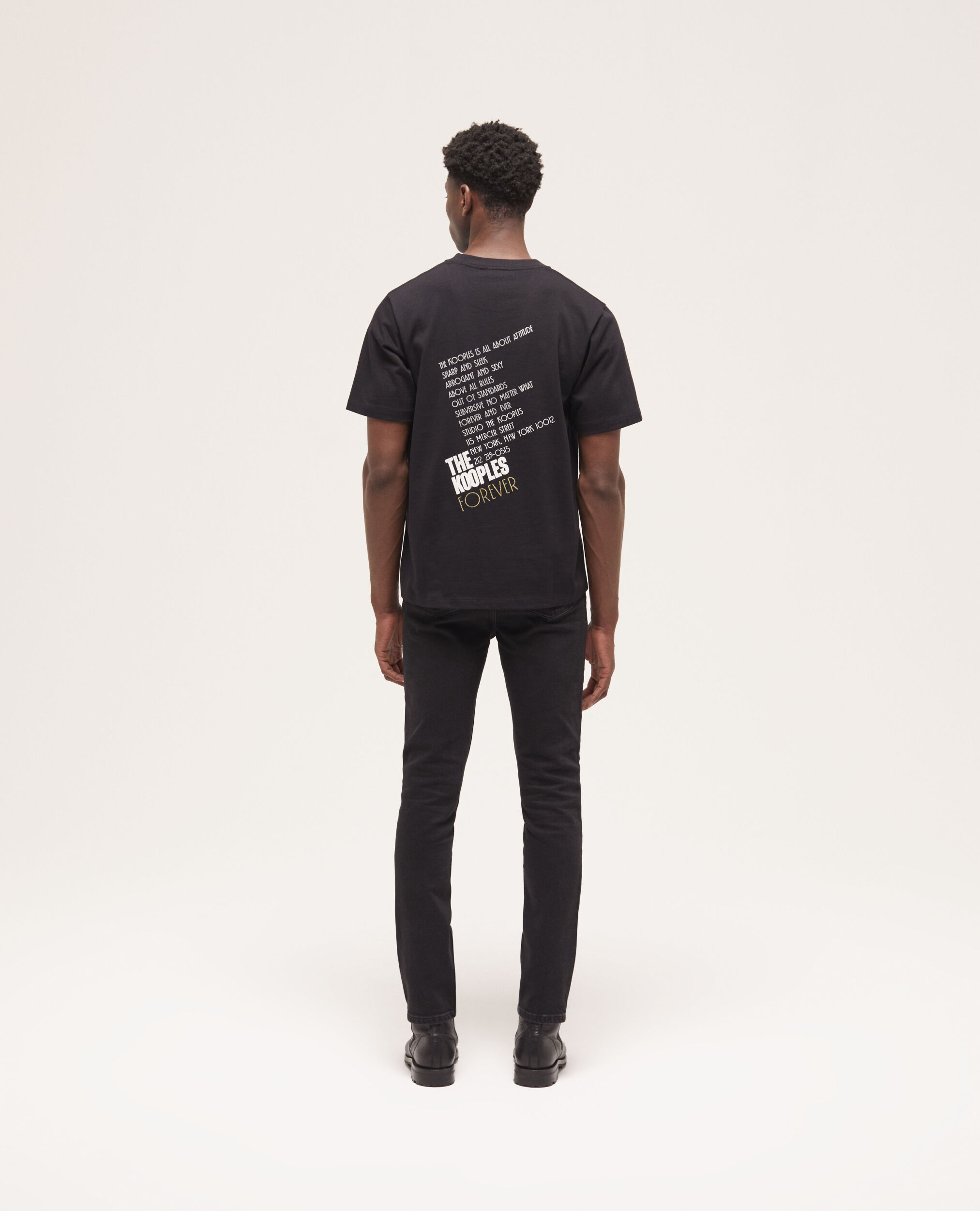 T-shirt sérigraphié noir