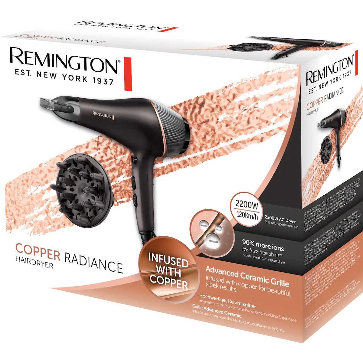 Remington Copper Radiance hårføner AC5700
