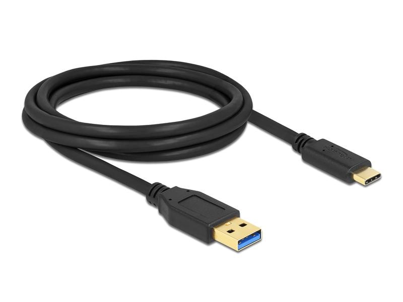 Delock USB 3.1-Kabel USB A - USB C 2 m SuperSpeed USB (USB 3.2 Gen 1) Kabel Typ-A zu USB Type-C 2 m
