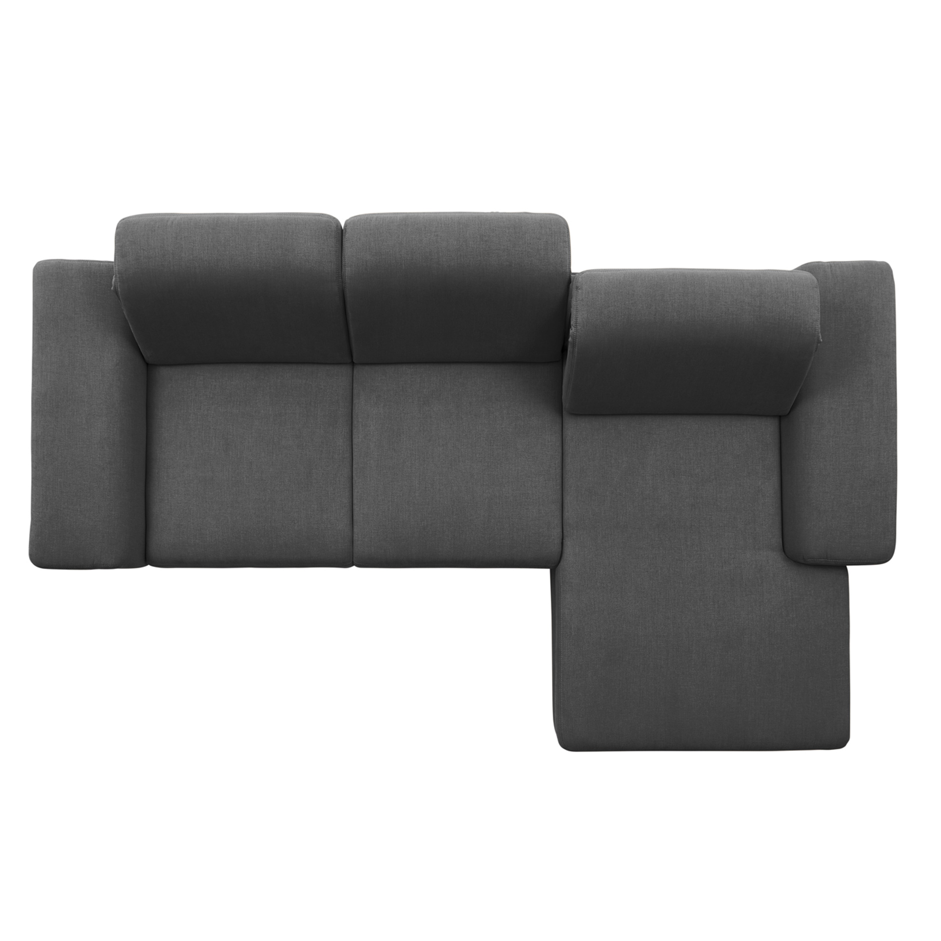 polsterpower Boxspringsofa - Miro grau - Basismodell - Recamiere rechts