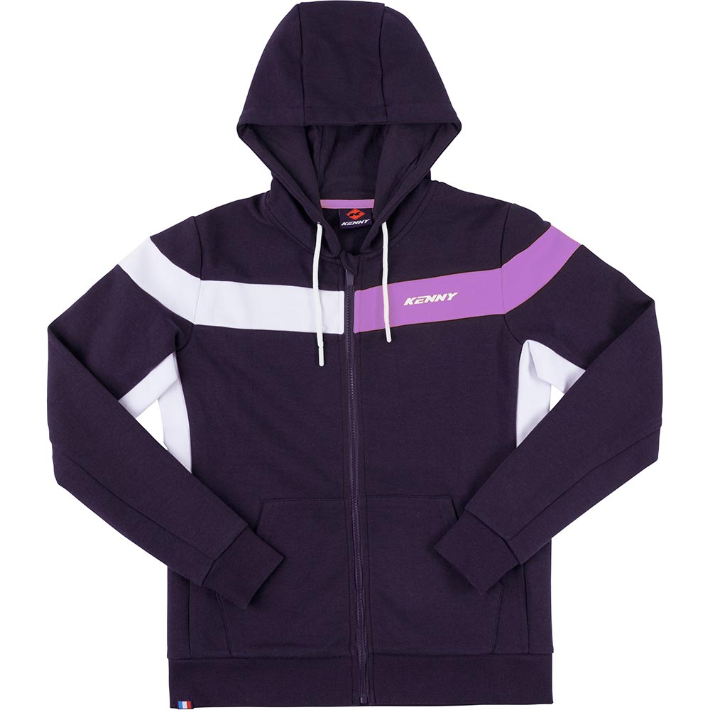 Kenny - Sweat à capuche femme Racing Lady Violet / Blanc