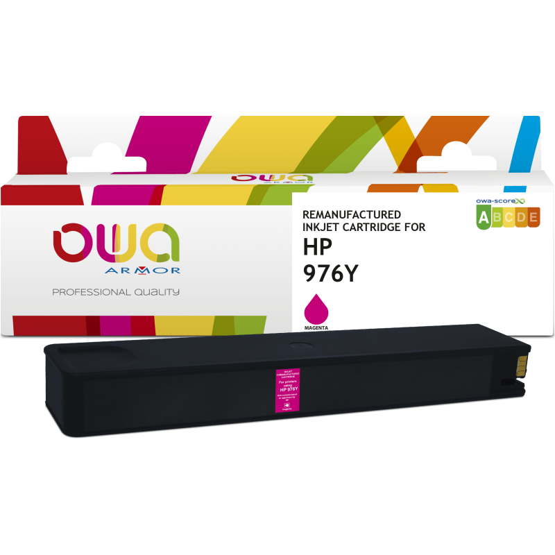 Cartouche d'encre remanufacturée OWA - standard - Magenta - pour HP 976YC