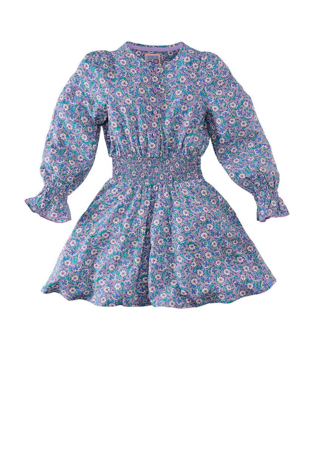 Z8 jurk Safiya blauw/lila/groen