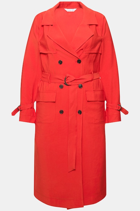 Trenchcoat, Classic Fit, Jeansoptik