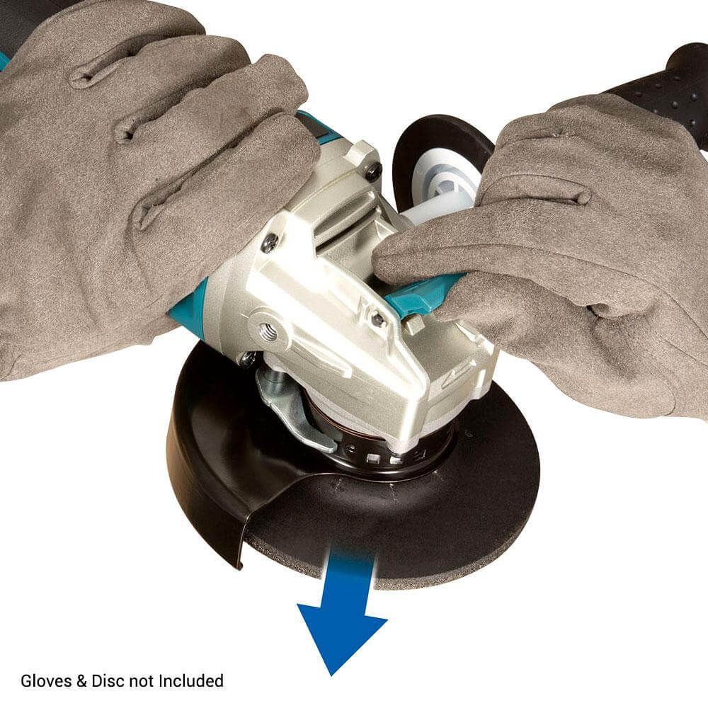 Makita DGA519RTJ 18V Li-ion accu haakse slijper set (2x5.0 Ah) in Mbox - X-LOCK - 125mm - koolborstelloos