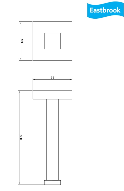 Eastbrook Rimini messing toiletrolhouder chroom