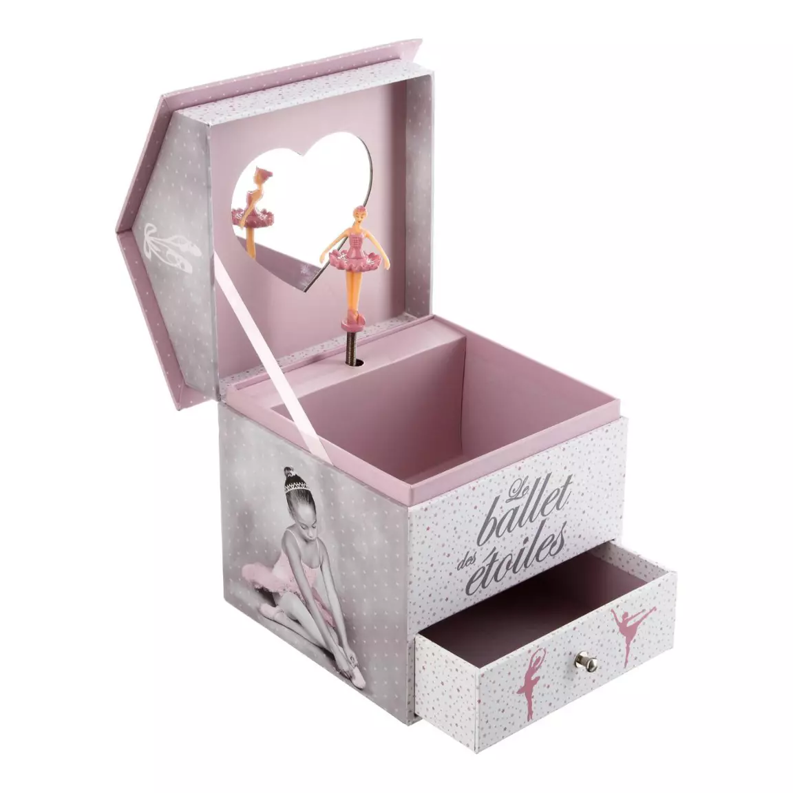 Boîte à musique enfant (H16 cm) Ballerine Rose