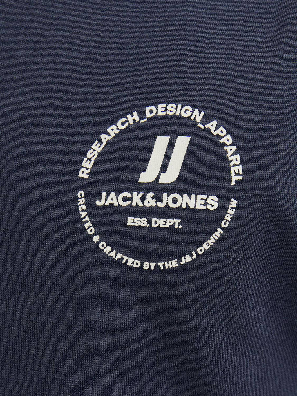 JACK & JONES longsleeve JJESWIFT met printopdruk donkerblauw