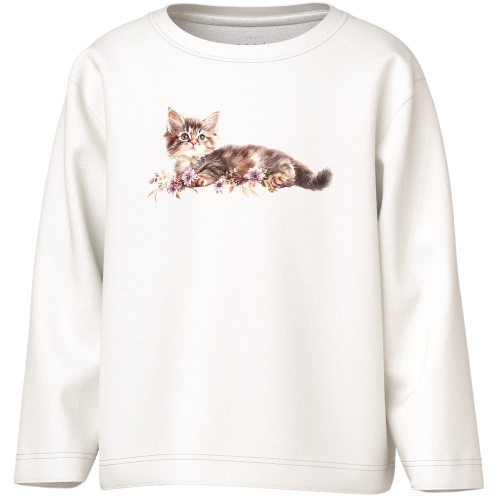 Køb Name It Cloud Dancer Kitten Nmfvotea Ls Nreg Top