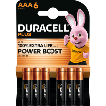 Duracell Plus AAA 6 Stuks