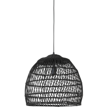 Hanglamp Lavani rotan zwart Ø46 cm