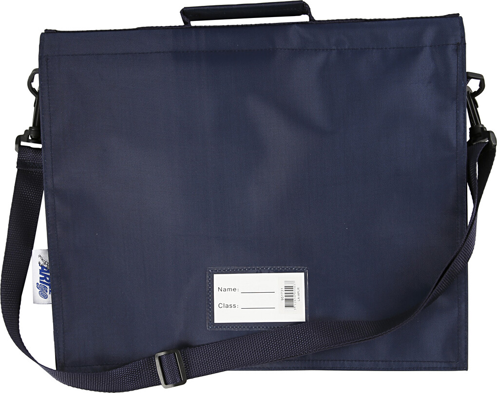 Skuldertaske Til Skole - Mørk Blå - Vandtæt - 36X31 CM