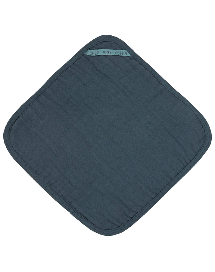 Mull-Waschlappen LITTLE CHUMS (30x30) 3er-Pack in navy