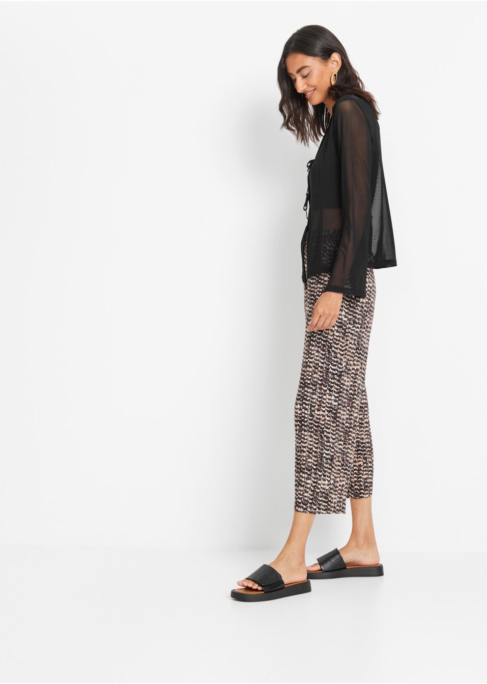 Jupe-culotte taille extensible