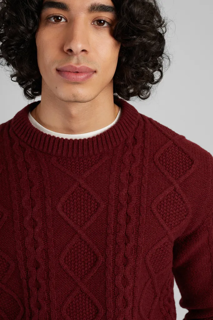 Pull torsadé en laine recyclée L'Exception Paris