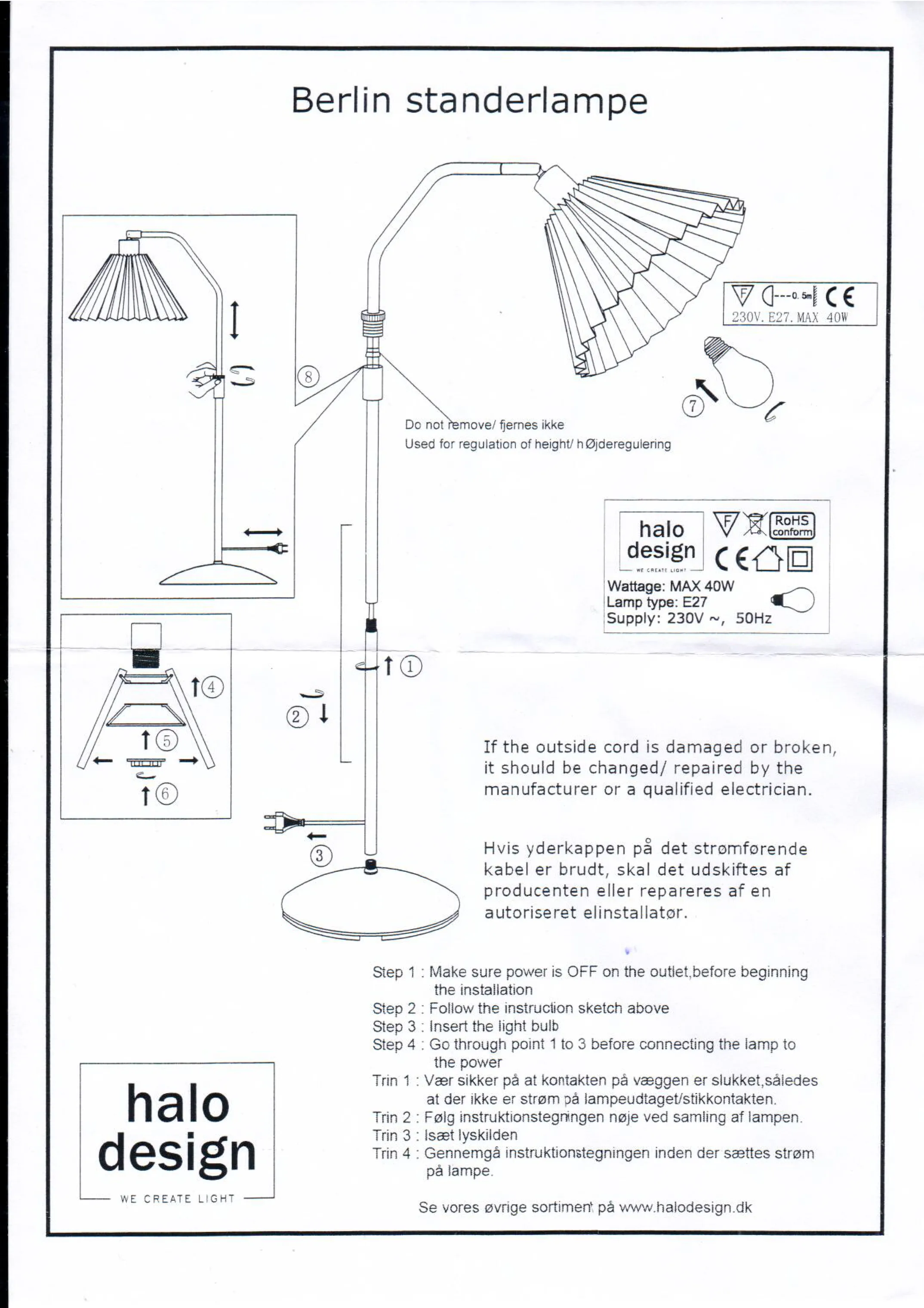 Halo Design Berlin Gulvlampe
