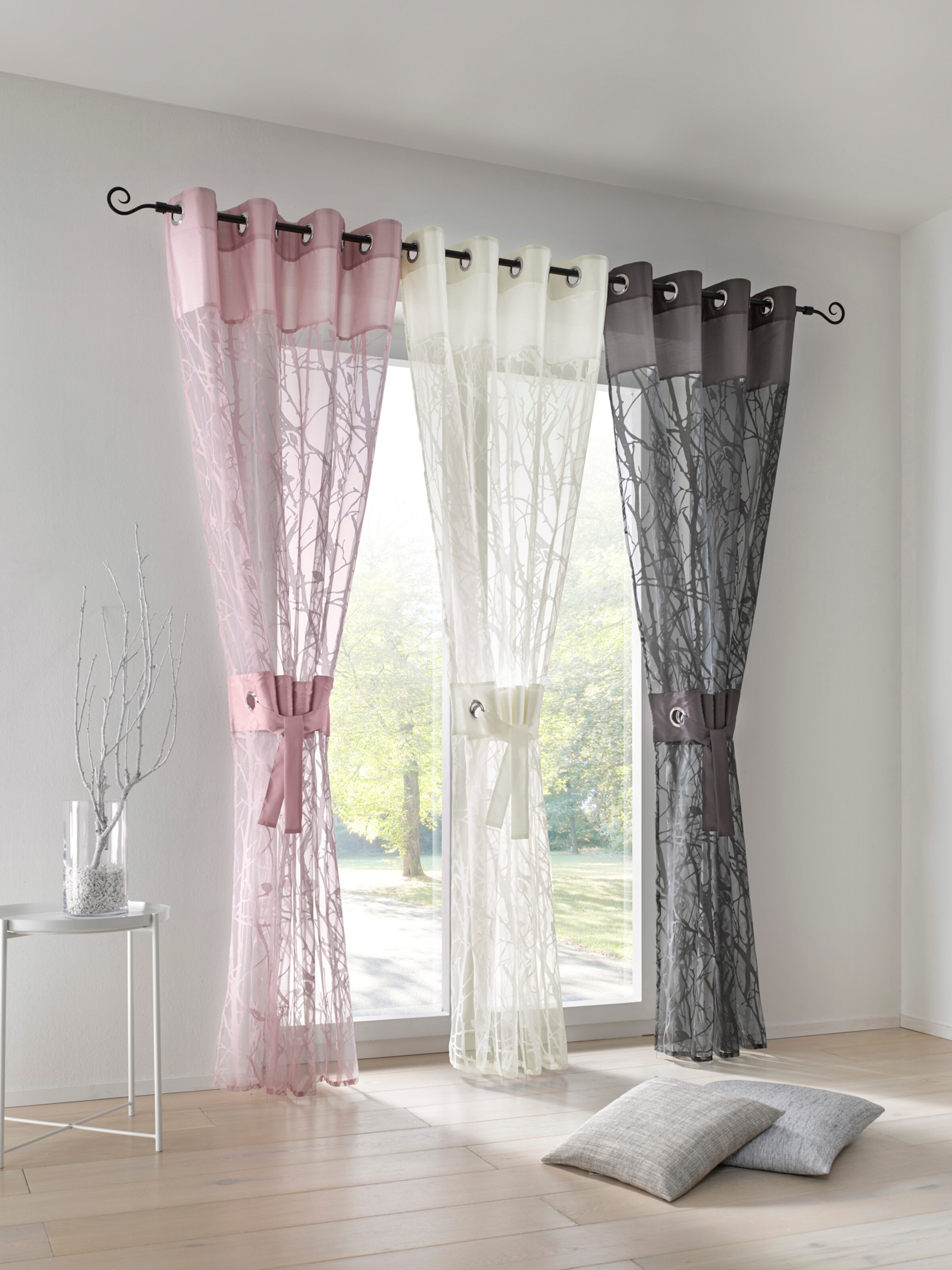 heine home Gardinenstange in schwarz