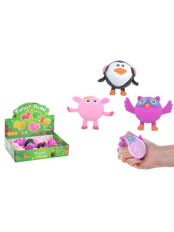 ANTI STRESS ANIMAUX AVEC MEMBRES D.8CM