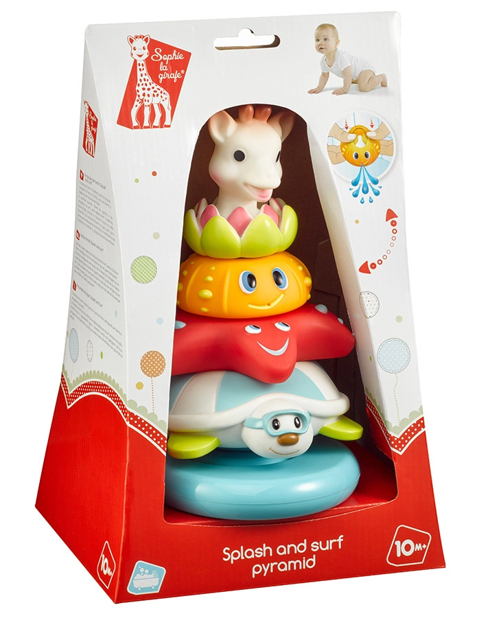 Badewannenspielzeug SPLASH & SURF PYRAMIDE SOPHIE LA GIRAFE® in bunt