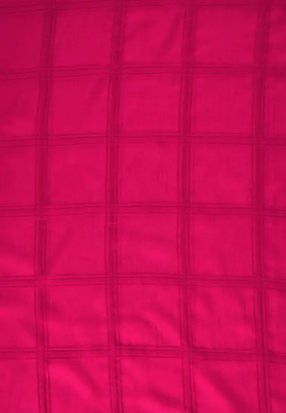 Loop mit Karo Muster - cosy coral