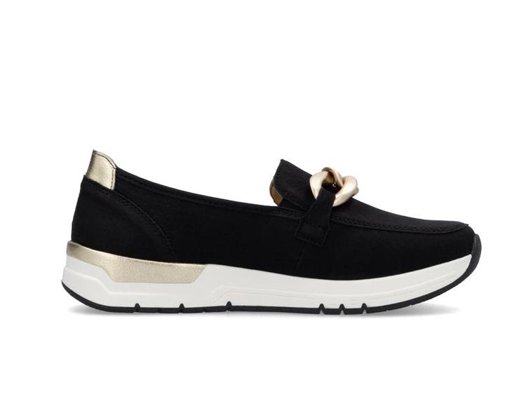 Rieker 58944 schwarz/lightgold