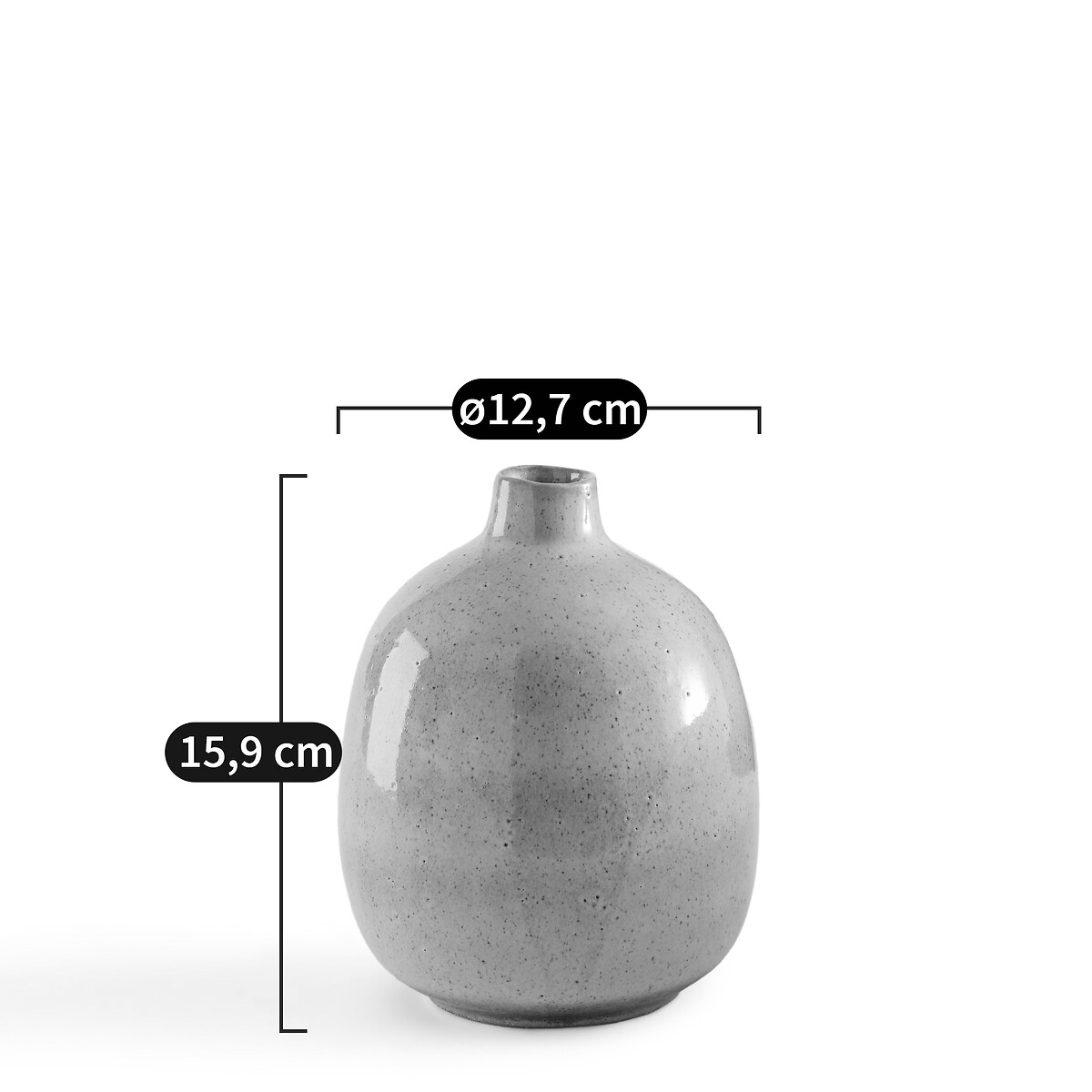 LA REDOUTE INTERIEURS<br>Vaso de cerâmica Alt.15,9 cm, Regona