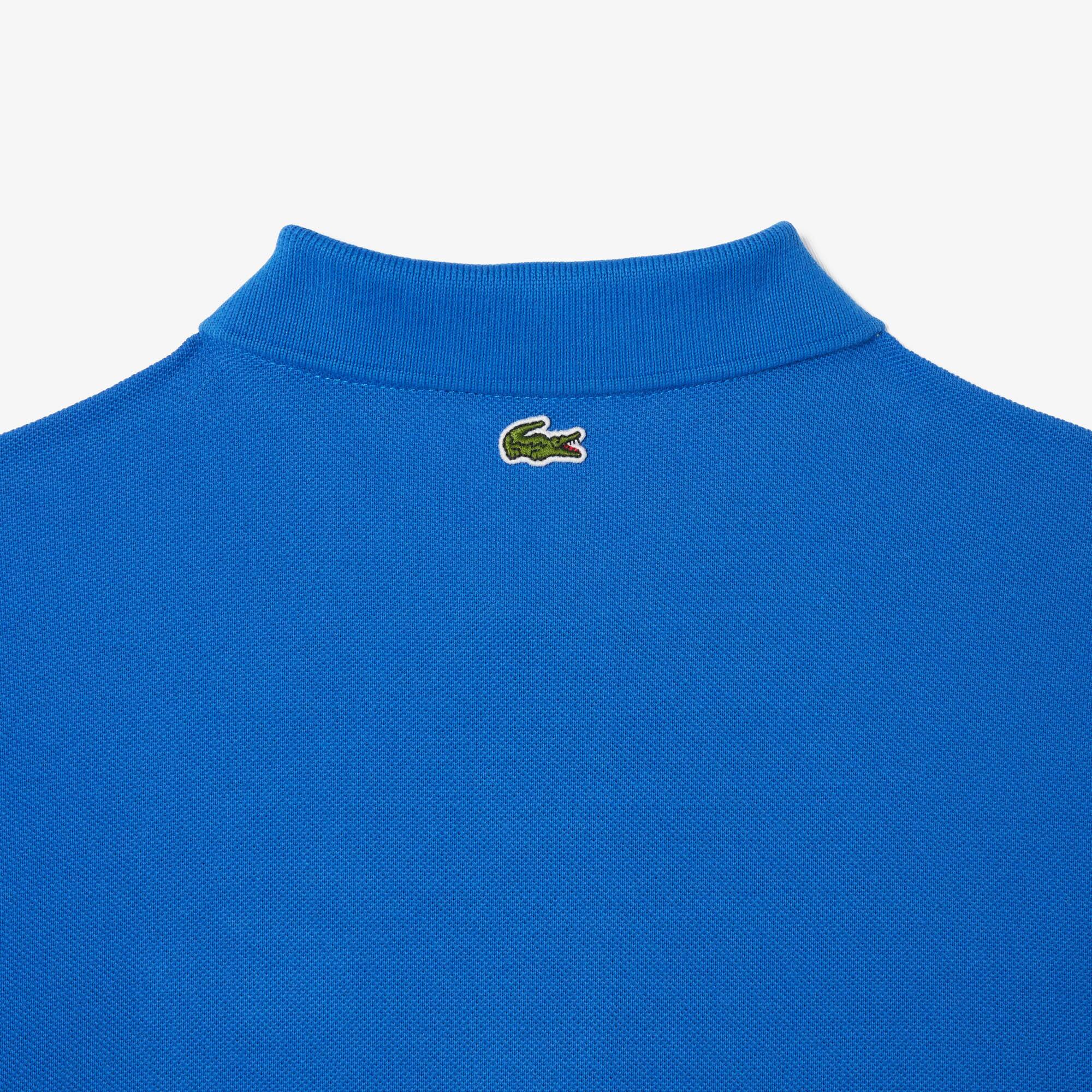 Polo en petit piqué de coton Polos - Bleu - Lacoste - Enfant