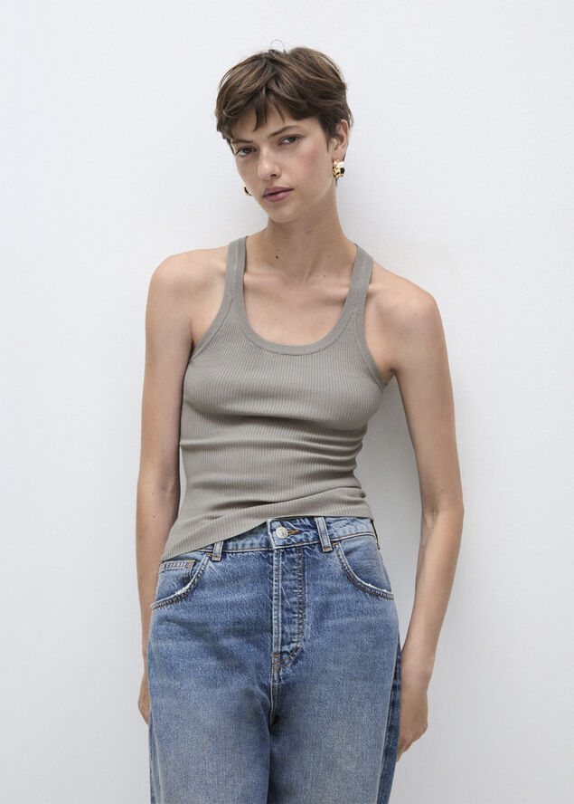 MANGO Knit strap top 92