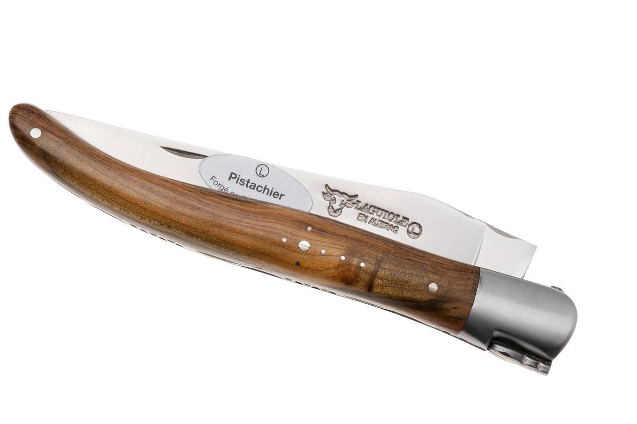 Laguiole en Aubrac Pistachio, Matt Bolster, zakmes, 12 cm