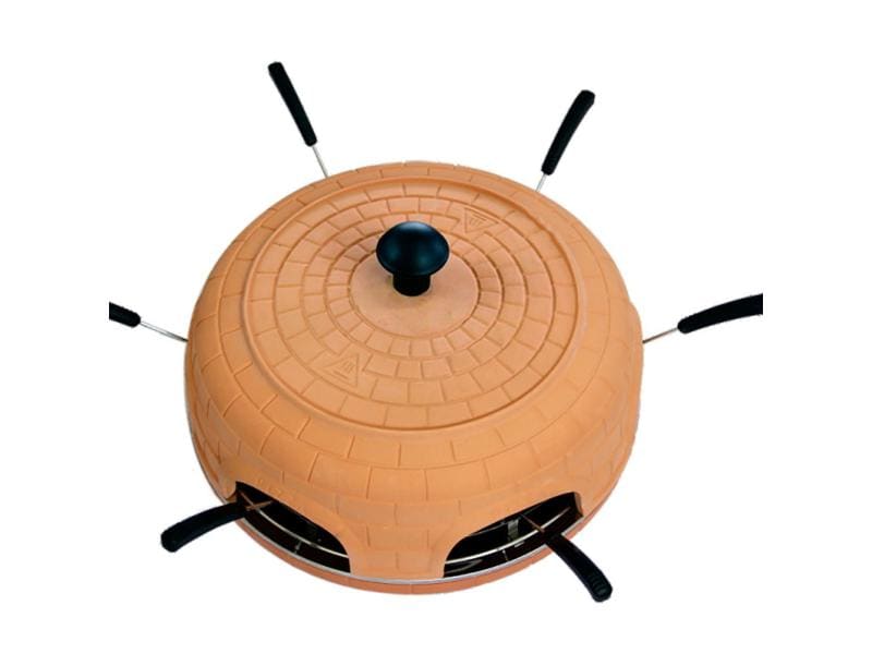 OHMEX Pizzaofen Mini für 6 Personen Pizza-Dom aus Terracotta