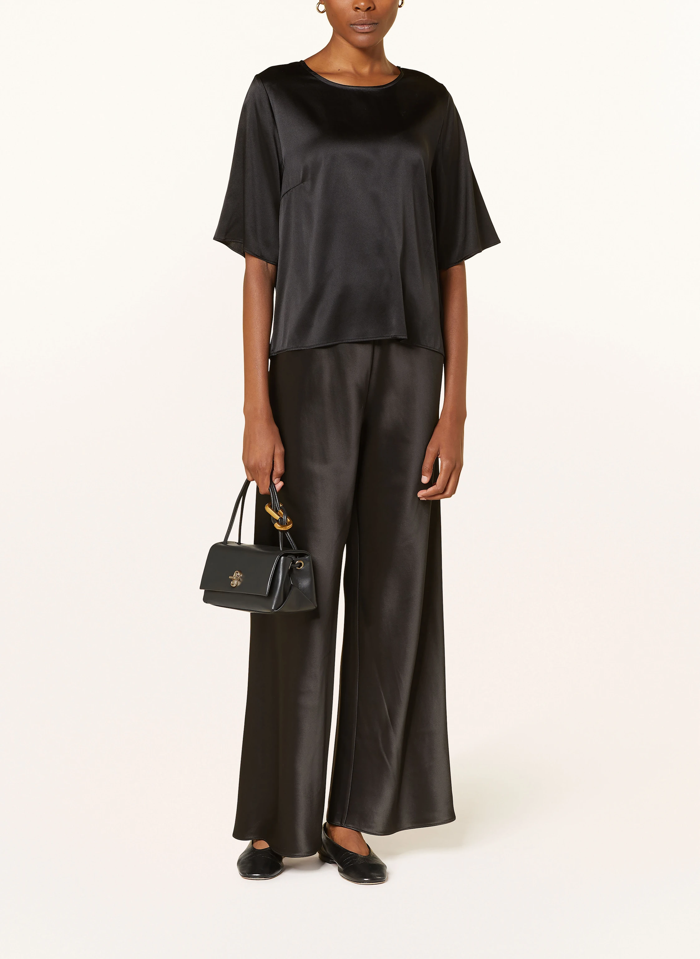 Princess GOES HOLLYWOOD Cropped-Blusenshirt aus Seide