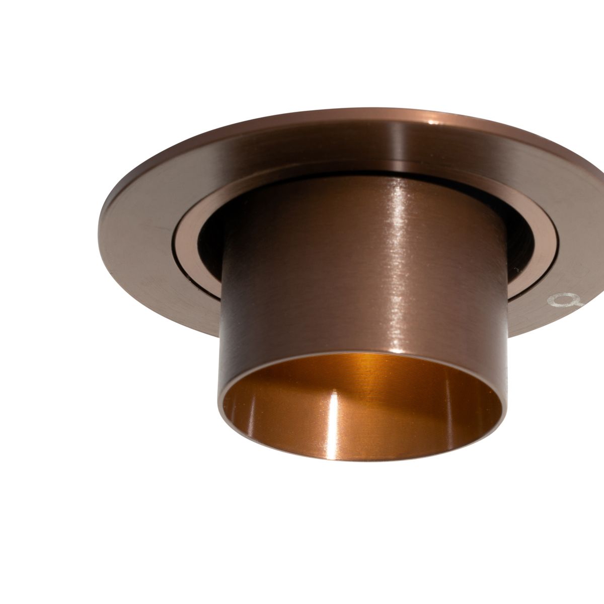 Moderne inbouwspot donkerbrons GU10 35mm rond kantelbaar - Installa