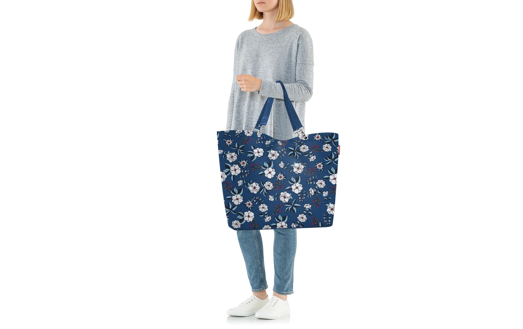 Tasche Shopper XL Garden BlueEinkaufstasche mit Tragegriffen