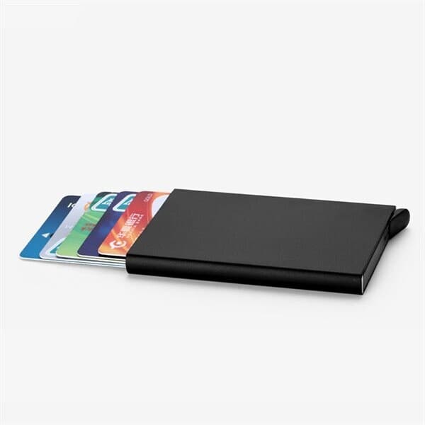 Kortholder RFID-beskyttet Aluminium Pop-up