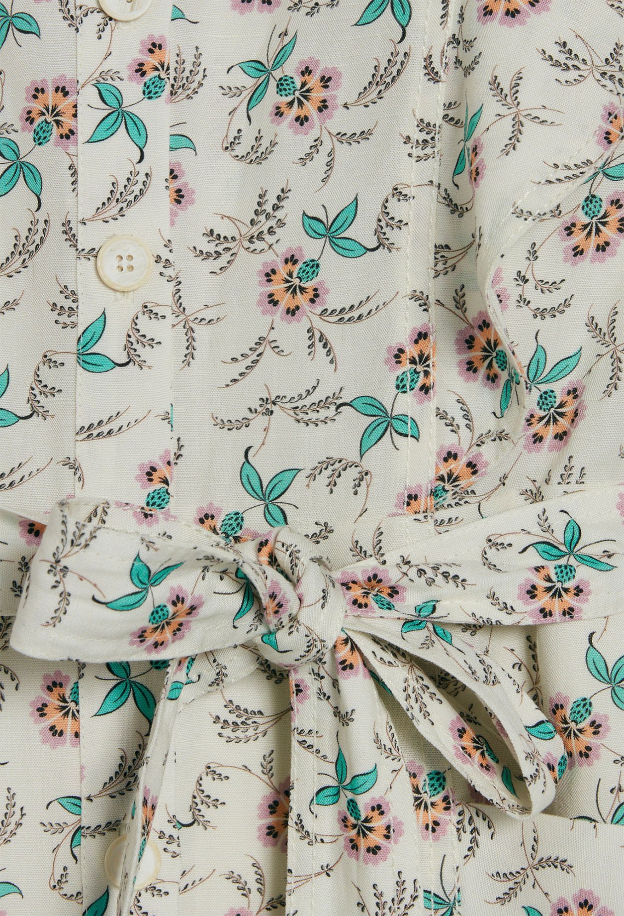 Robe fleurie &agrave; volants