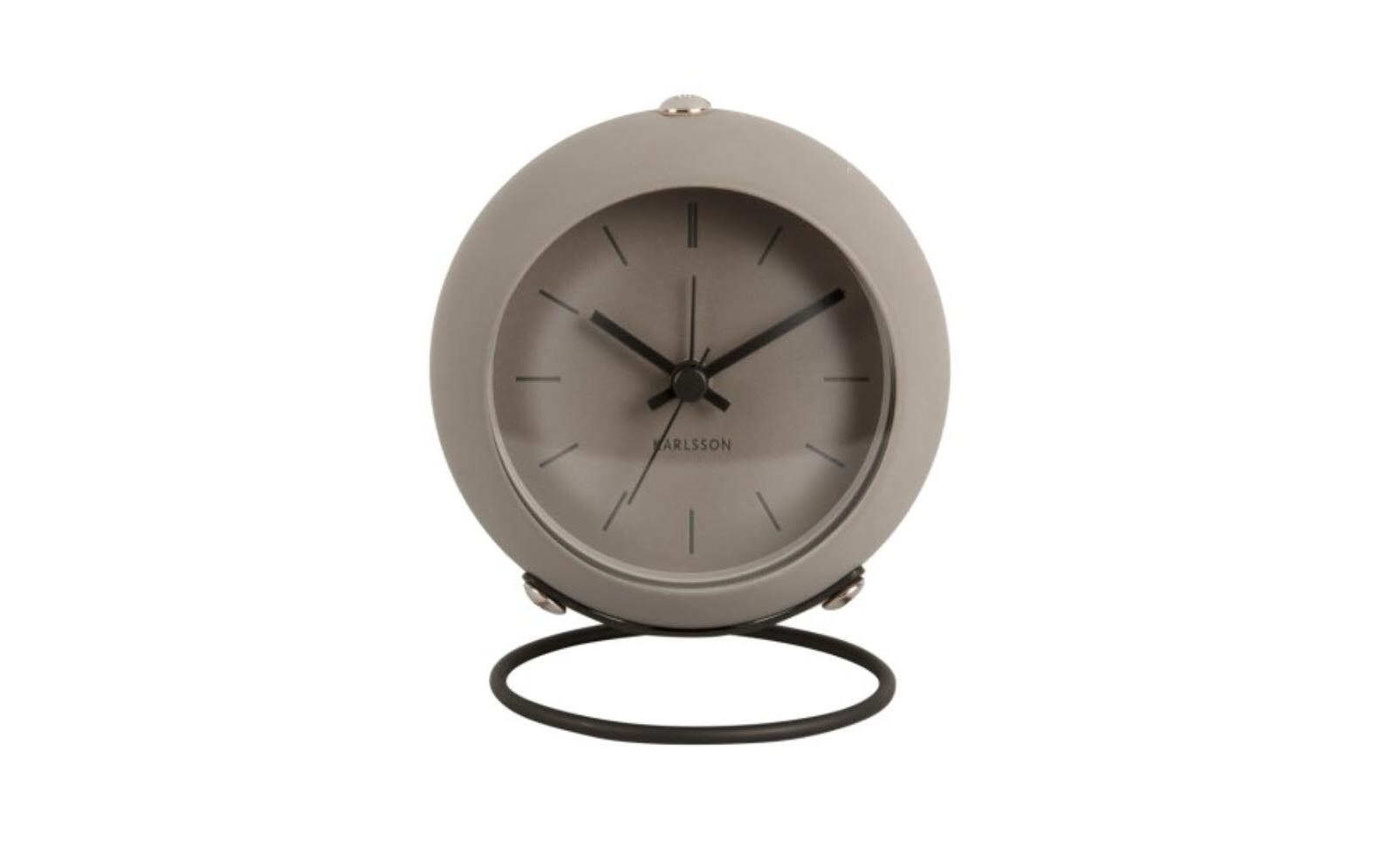 Klassischer Wecker Globe GrauAnaloger Wecker