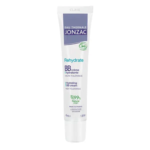 Jonzac Thermal Water Rehydrates BB Creme Hidratante com Cor Leve Orgânico 40ml
