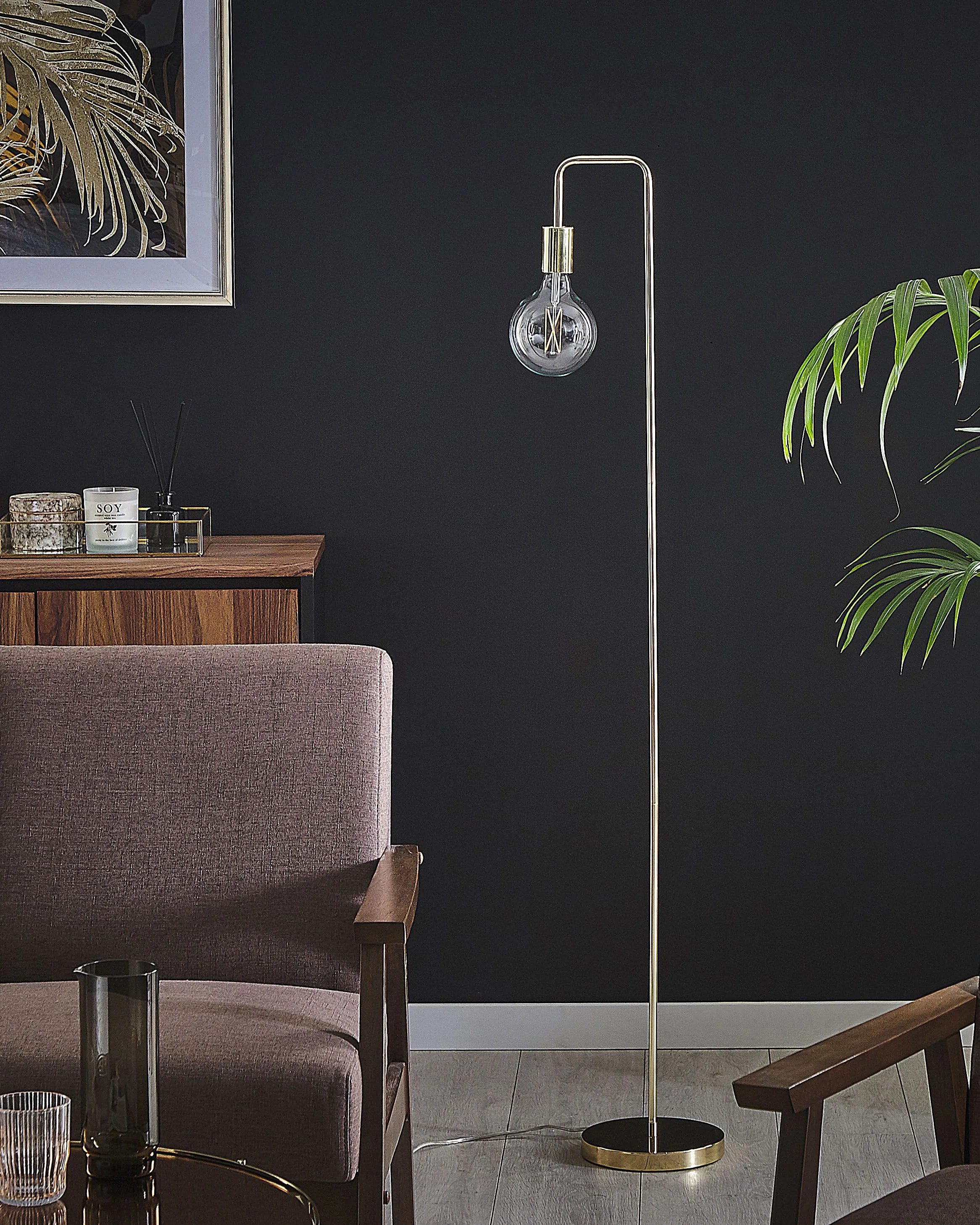 Staande lamp SAVENA Metaal Goud