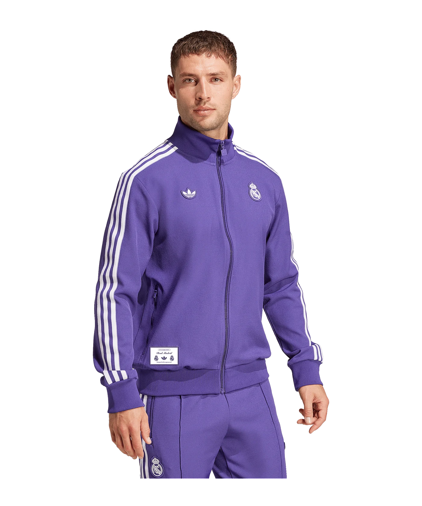 adidas Real Madrid Terrace Icon Trainingsjacke Lila
