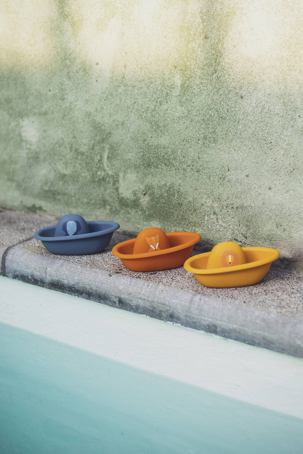 bad bootjes All Animals blauw/geel/oranje
