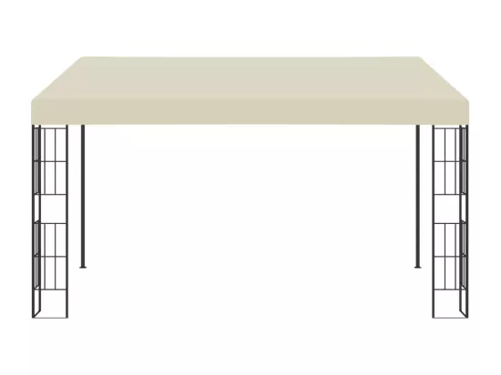 Belvédère mural 3x4 m Crème Tissu